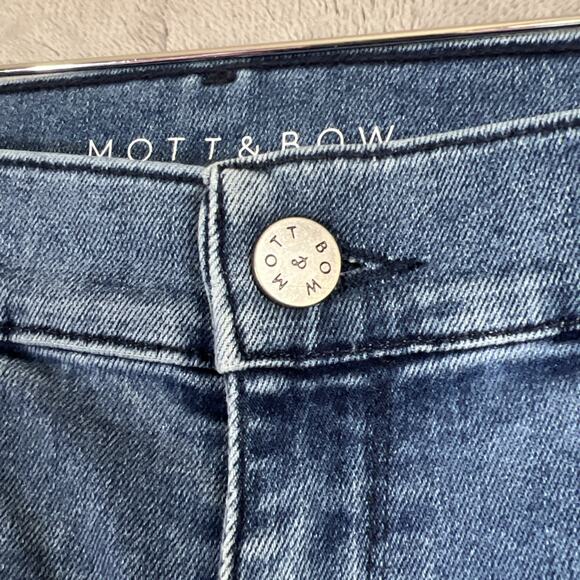 Mott & Bow Jeans Women 28x28 Blue High Rise Skinny Light Wash Stretch Denim - Picture 5 of 13